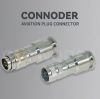 What is an aviation plug of a connector? What parts does it consist of?