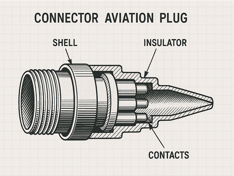 Circular connector multi - pin configuration