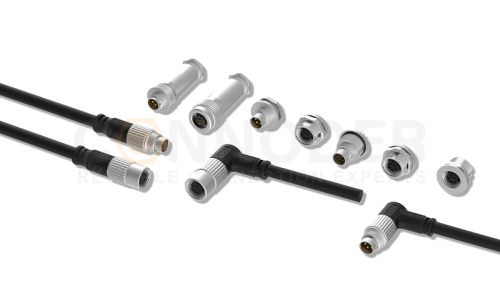What are the core differences among M8, M12, M9 and M5 circular connectors in the product system?
