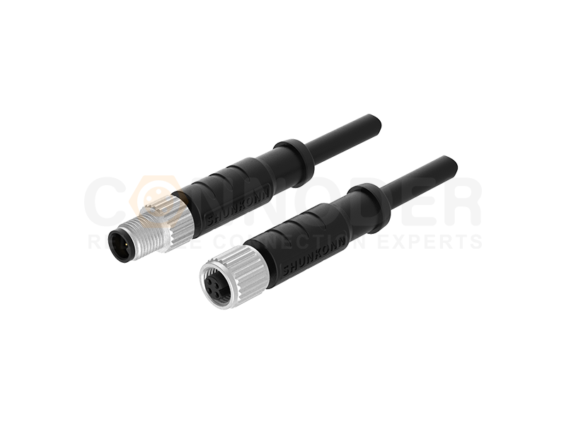 The M5 circular connector is one of the three common applications in the fields of automation and robotics