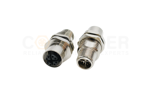 What is the maximum current rating for M12 connectors?