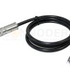 What is the purpose of applying heat shrink tubing to the connection point of the connector?