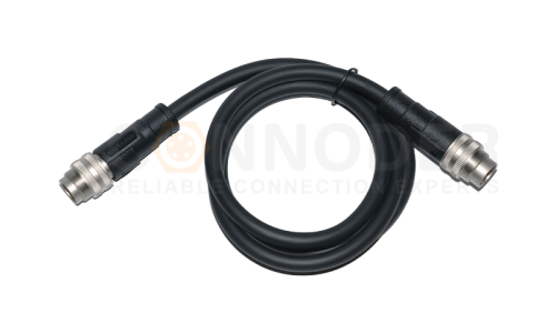 How is an integrated injection-molded circular connector manufactured?