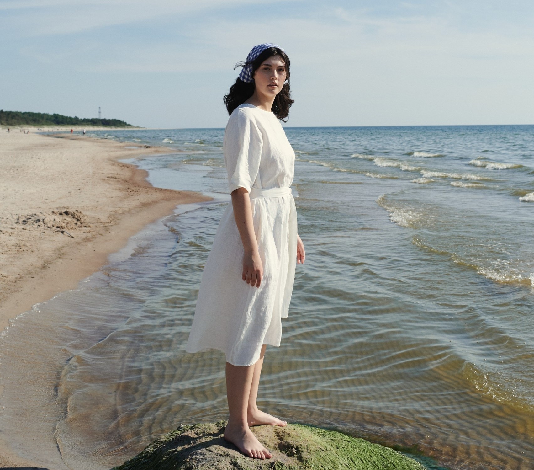 Seaside Vacation Linen Dress