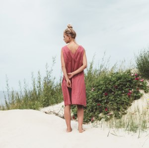 Manufacturer | Bulk Sourcing Linen Midi Dress | Cotton & Linen Blend | OEM Customized