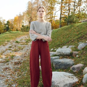 OEM service|Customized linen trousers|Cotton and linen blends|On-demand production