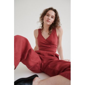 Factory production|Linen 2-piece set|Cotton and linen blend|Customized