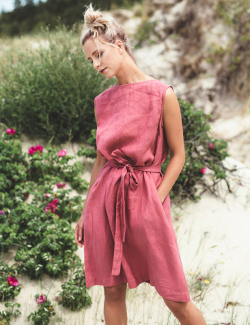 Manufacturer | Bulk Sourcing Linen Midi Dress | Cotton & Linen Blend | OEM Customized