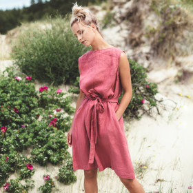Manufacturer | Bulk Sourcing Linen Mini Dress | Cotton & Linen Blend | OEM Customized