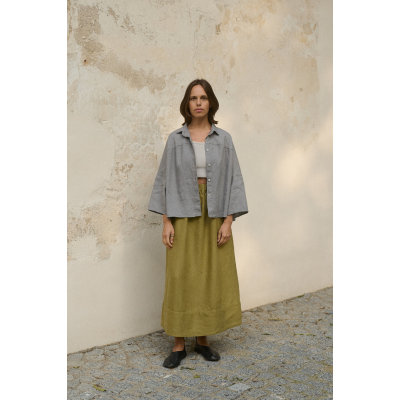 Brand customization|Linen bustier skirt|Mass production|Pure natural cotton and linen material