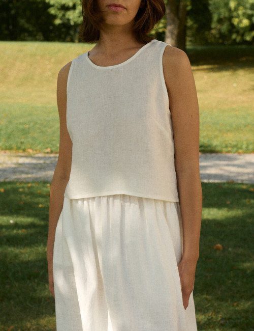 Factory|Linen Sleeveless Vest|Cotton and linen pure natural material|Customized Wholesale