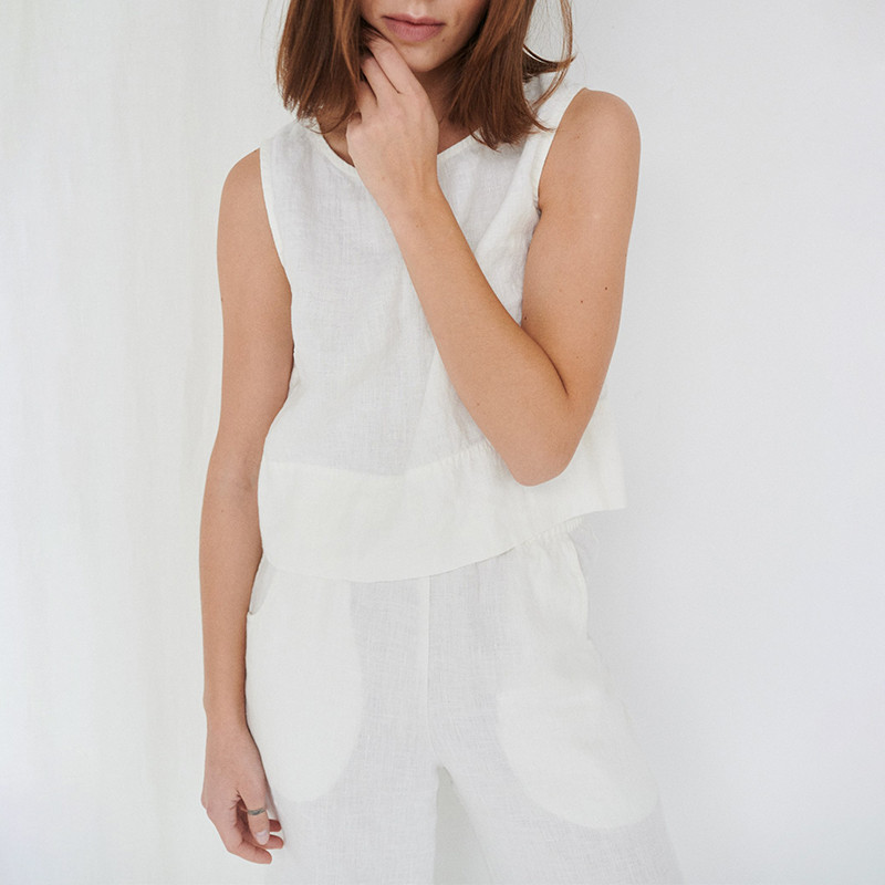 Seaside Vacation Linen Dress