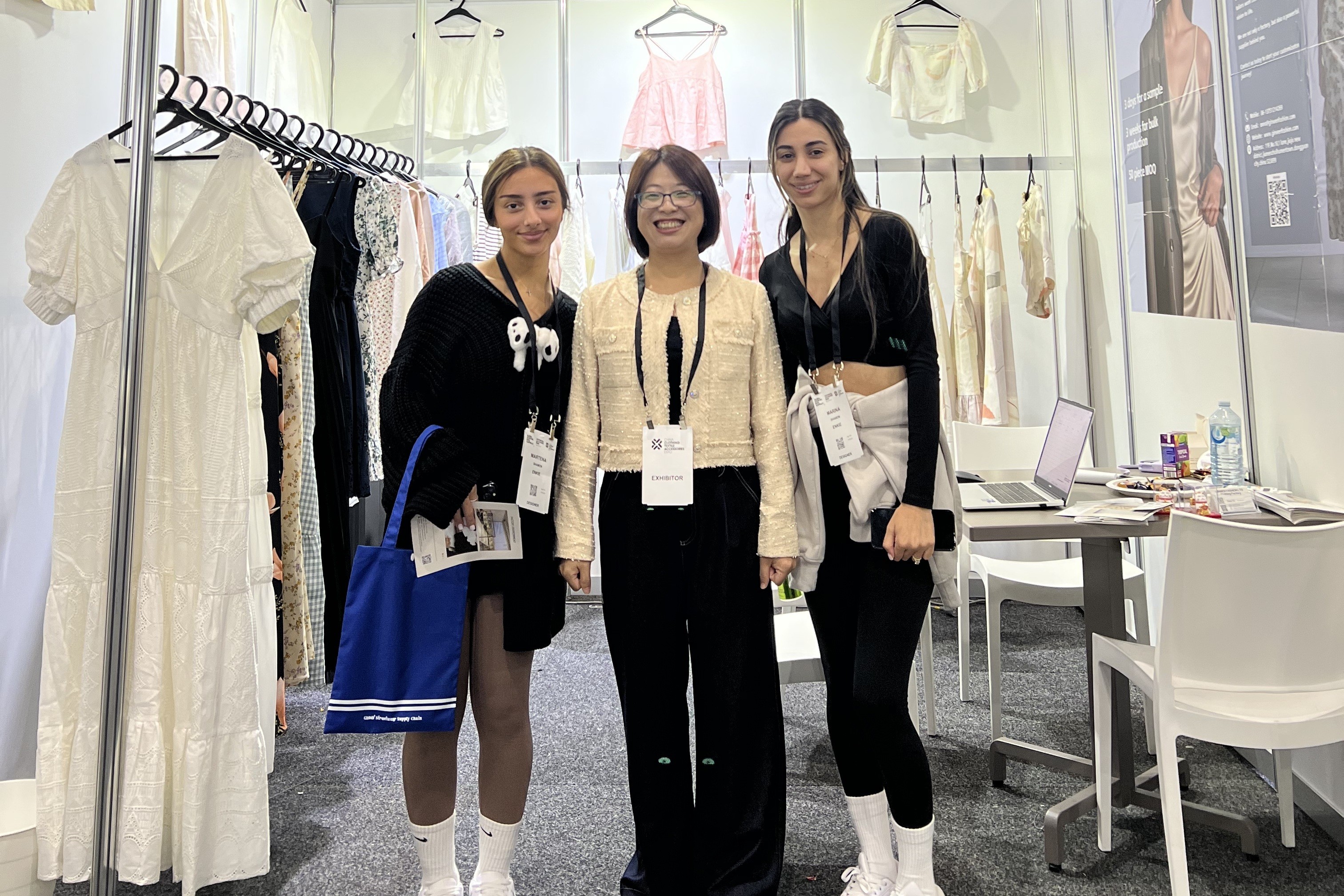 Showcasing our linen products at the Melbourne Sourcing Expo