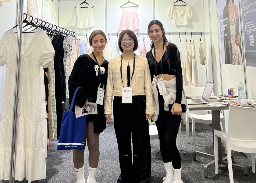 Showcasing our linen products at the Melbourne Sourcing Expo