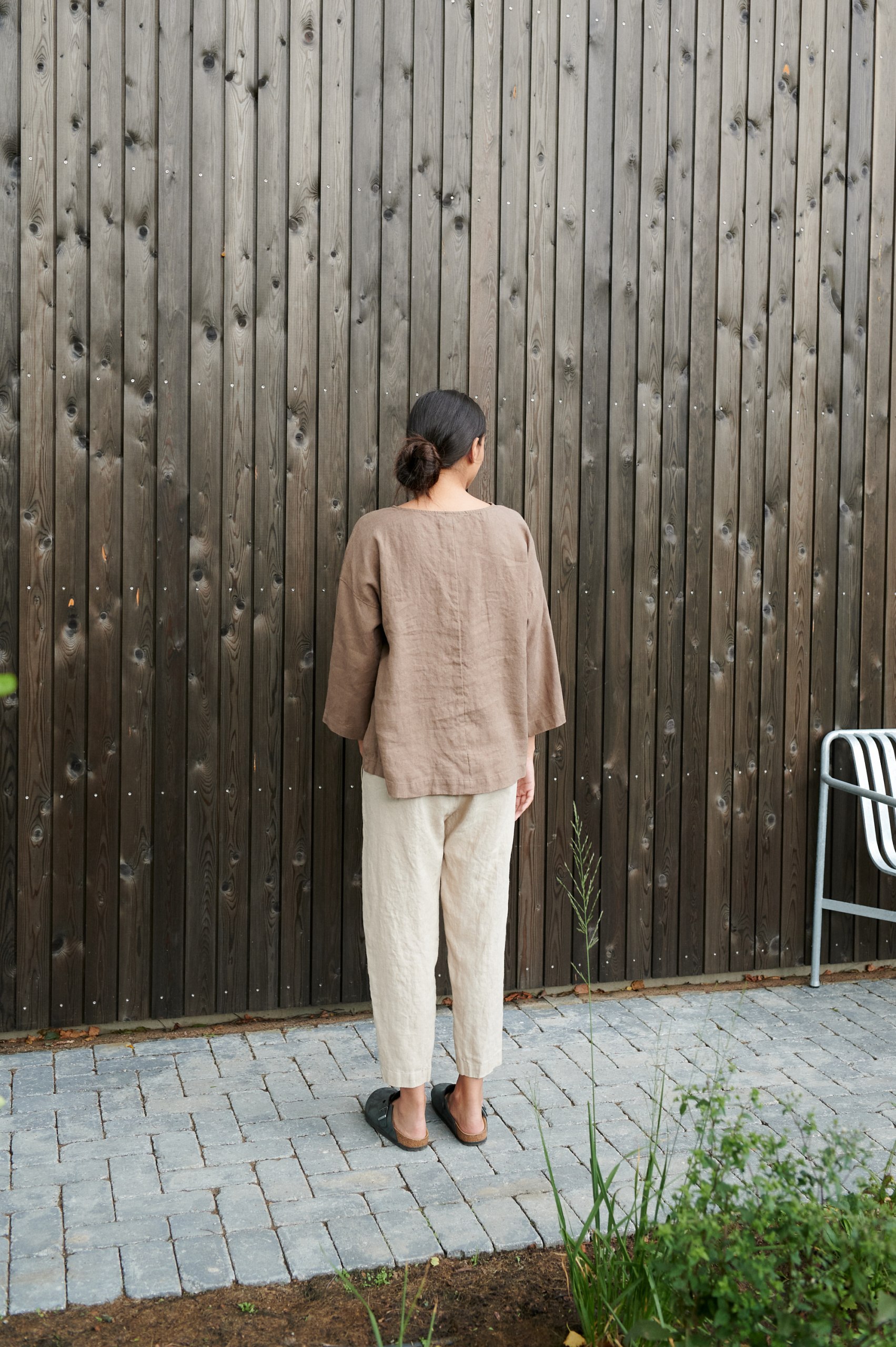 Linen dress on mannequin