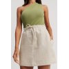 Customized|Linen Ultra Short Skirt|Cotton and linen blend|Fashionable and comfortable|Eco-friendly