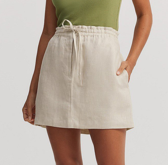 Customized|Linen Ultra Short Skirt|Cotton and linen blend|Fashionable and comfortable|Eco-friendly