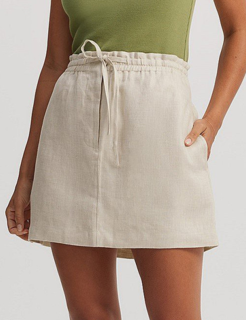 Customized|Linen Ultra Short Skirt|Cotton and linen blend|Fashionable and comfortable|Eco-friendly
