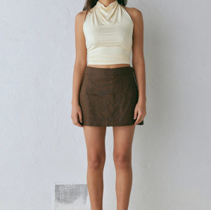 Fast customization|Linen Ultra Short Skirt|Cotton and linen blend|Fashionable and comfortable|Factory proofing