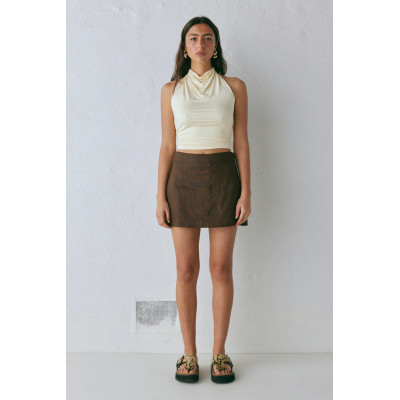 Fast customization|Linen Ultra Short Skirt|Cotton and linen blend|Fashionable and comfortable|Factory proofing