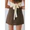Fast customization|Linen Ultra Short Skirt|Cotton and linen blend|Fashionable and comfortable|Factory proofing