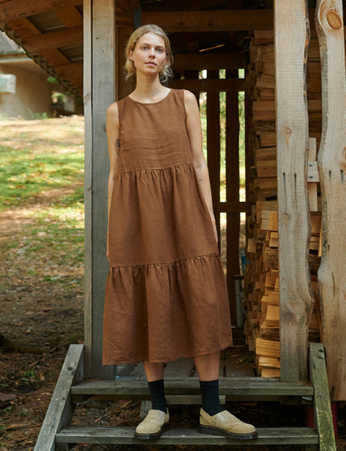 Manufacturer|Linen Extra Long Skirt|Cotton & Linen Blend|Customized Designs