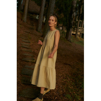 Customized Design|Linen Extra Long Skirt|Cotton & Linen Blend|Garment Manufacturer