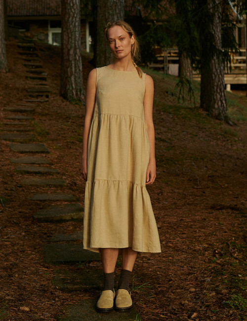 Customized Design|Linen Extra Long Skirt|Cotton & Linen Blend|Garment Manufacturer