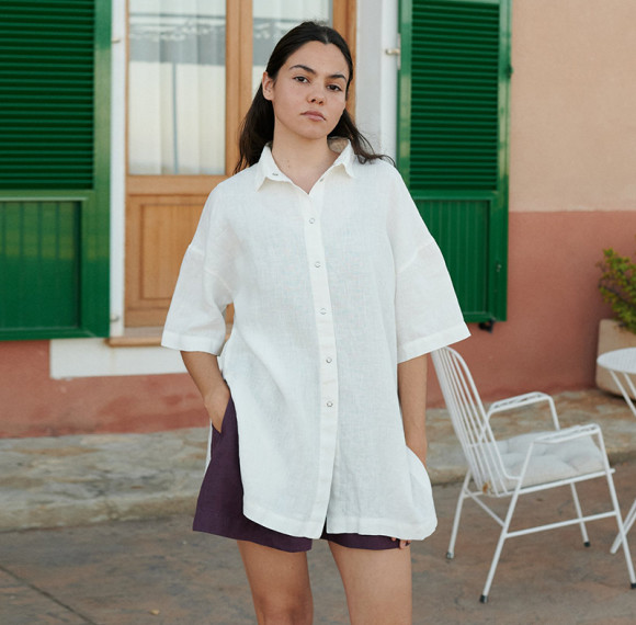 Custom Casual Linen Short Sleeve Shirt Manufacturer | Linenwind
