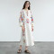 Manufacturer|Linen Embroidered Maxi Dress|Cotton & Linen Blend|Customized Designs