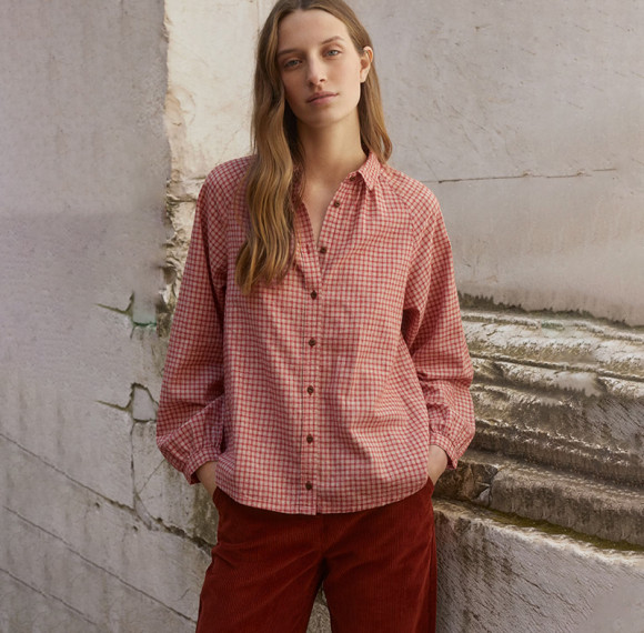 Custom Cotton Linen Checkered Print Shirt Manufacturer | Linenwind