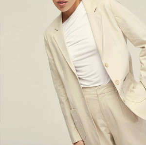 Custom Designed Mid Length Linen Cotton Casual Blazer Manufacturer | Linenwind