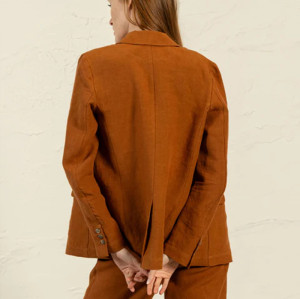 Customized cotton and linen leisure blazer Factory | Linenwind