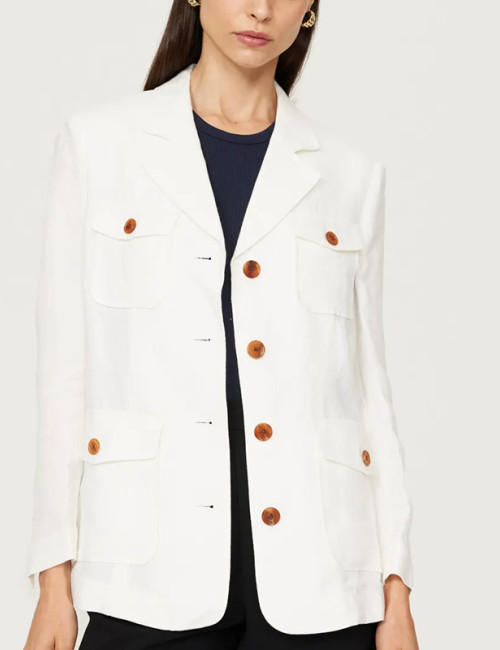 Customized Cotton Linen Women's Jacket Eco-friendly | Linenwind