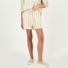 Custom Cotton Linen Vertical Stripe Shorts Manufacturer | Linenwind