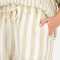 Custom Cotton Linen Vertical Stripe Shorts Manufacturer | Linenwind