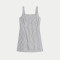Customised Cotton Linen Striped Mini Straight Dress Manufacturer | Linenwind