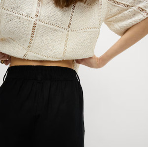 Customised Linen Wide Leg Nine Minute Pants Manufacturer | Linenwind