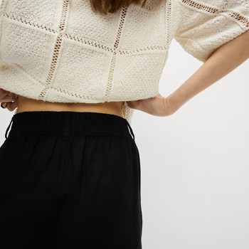 Custom Wide Leg Cropped Linen Pants Manufacturers | Linenwind