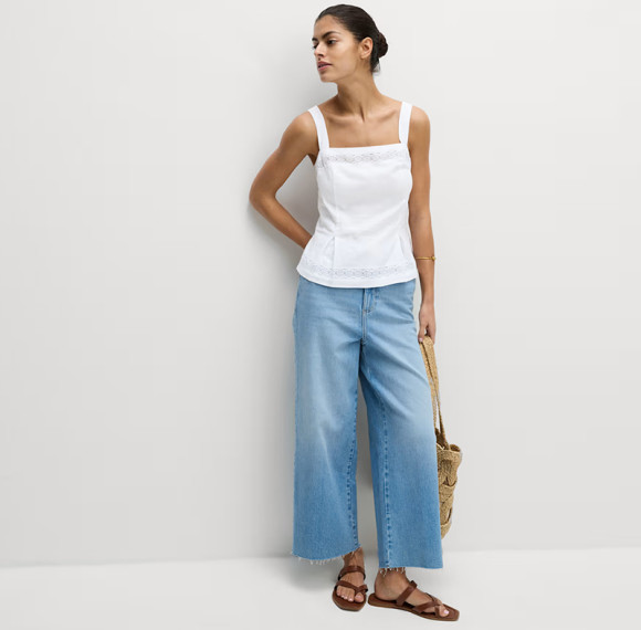 Customised Linen Solid Colour Embroidered Camisole Vest Manufacturer | Linenwind