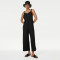 Customised Linen Rich Wide Leg Cropped Jumpsuit Manufacturer | Linenwind