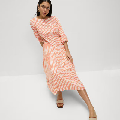 Customized Linen Asymmetrical Midi Beach Dress Manufacturer | Linenwind