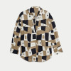Custom Linen Geometric Plaid Casual Tunic Shirt Manufacturers | Linenwind