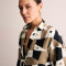 Custom Linen Geometric Plaid Casual Tunic Shirt Manufacturers | Linenwind