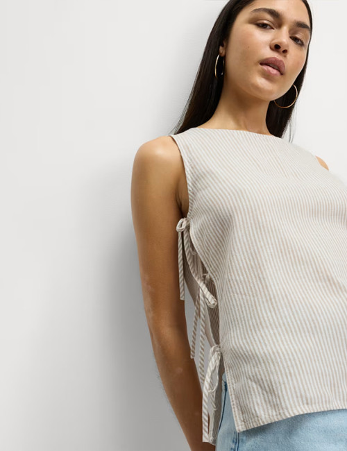 Custom Linen Tie Side Vest Manufacturers | Linenwind