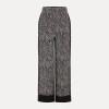 Custom Linen Geometric Wide Leg Pants Manufacturers | Linenwind