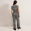 Custom Linen Geometric Wide Leg Pants Manufacturers | Linenwind
