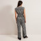 Custom Linen Geometric Wide Leg Pants Manufacturers | Linenwind