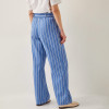 Custom Linen Blend Striped Straight Leg Trousers Manufacturers | Linenwind