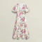 Custom Linen Printed Smock Dress Manufacturer | Linenwind